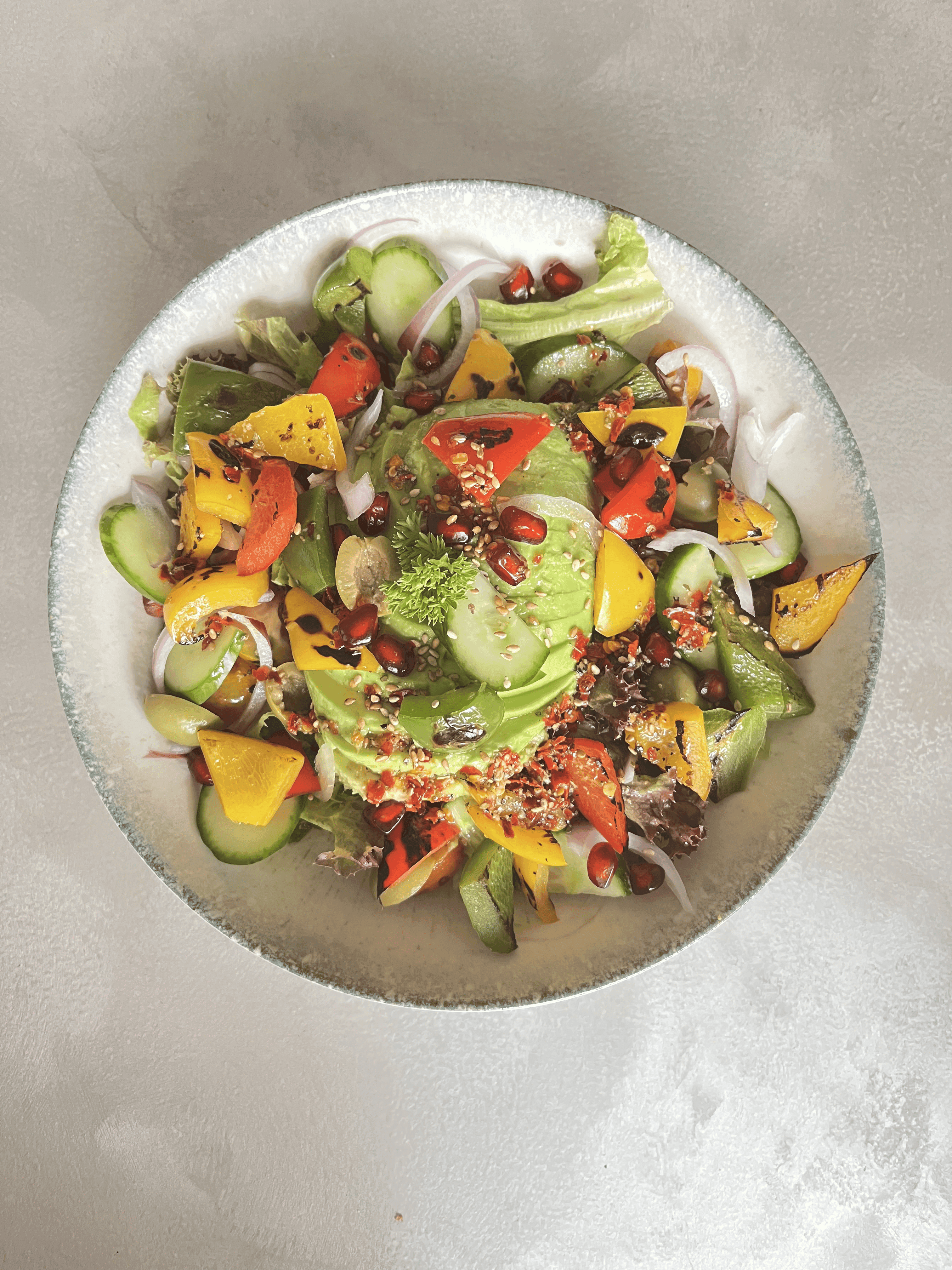 Avocado Citrus Salad at Snuzzles Cafe, Jayanagar