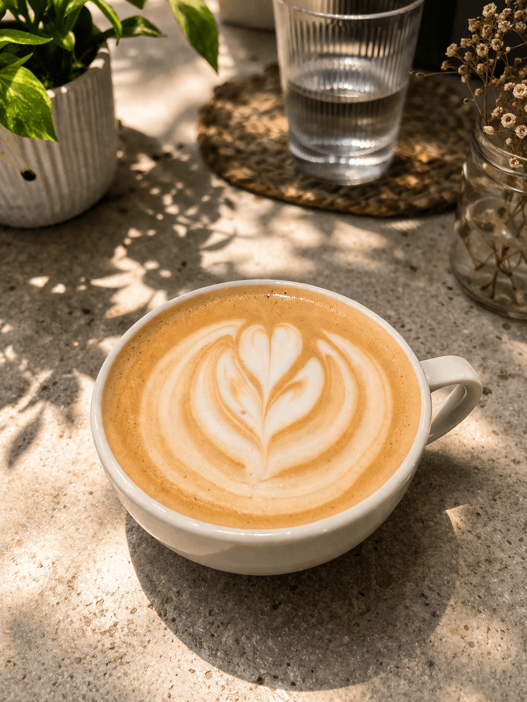 Cafe Latte at Snuzzles Cafe, Jayanagar